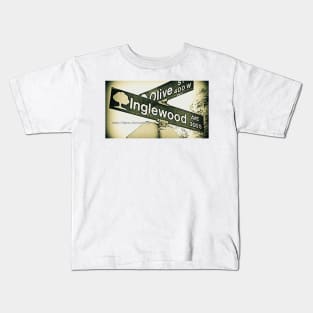 Inglewood Avenue, Inglewood, California by Mistah Wilson Kids T-Shirt